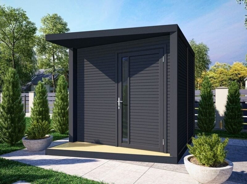 Abri de jardin NERIS Gris Anthracite – 237×297 cm – Image 5